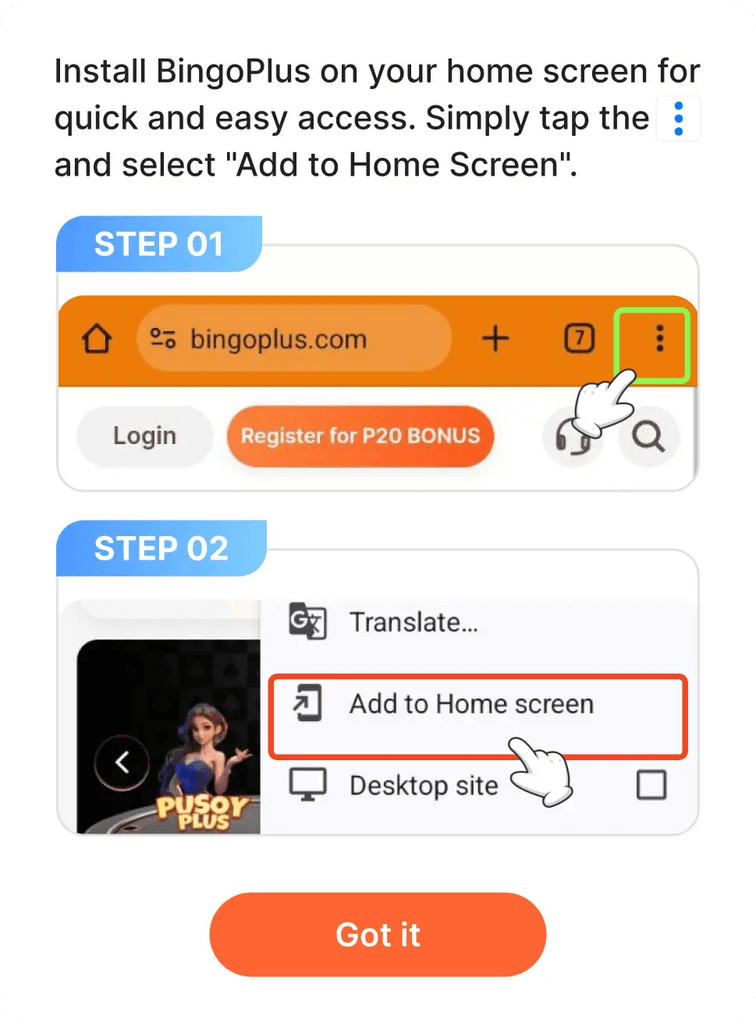 For Android Users