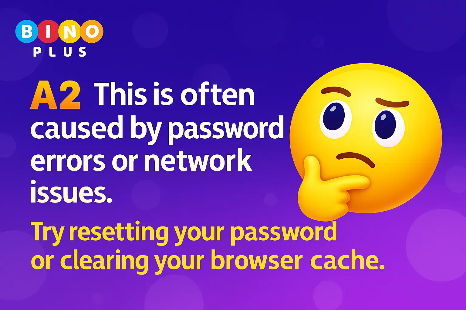 Illustration explaining why users can’t access their bingoplus account due to password errors or network issues