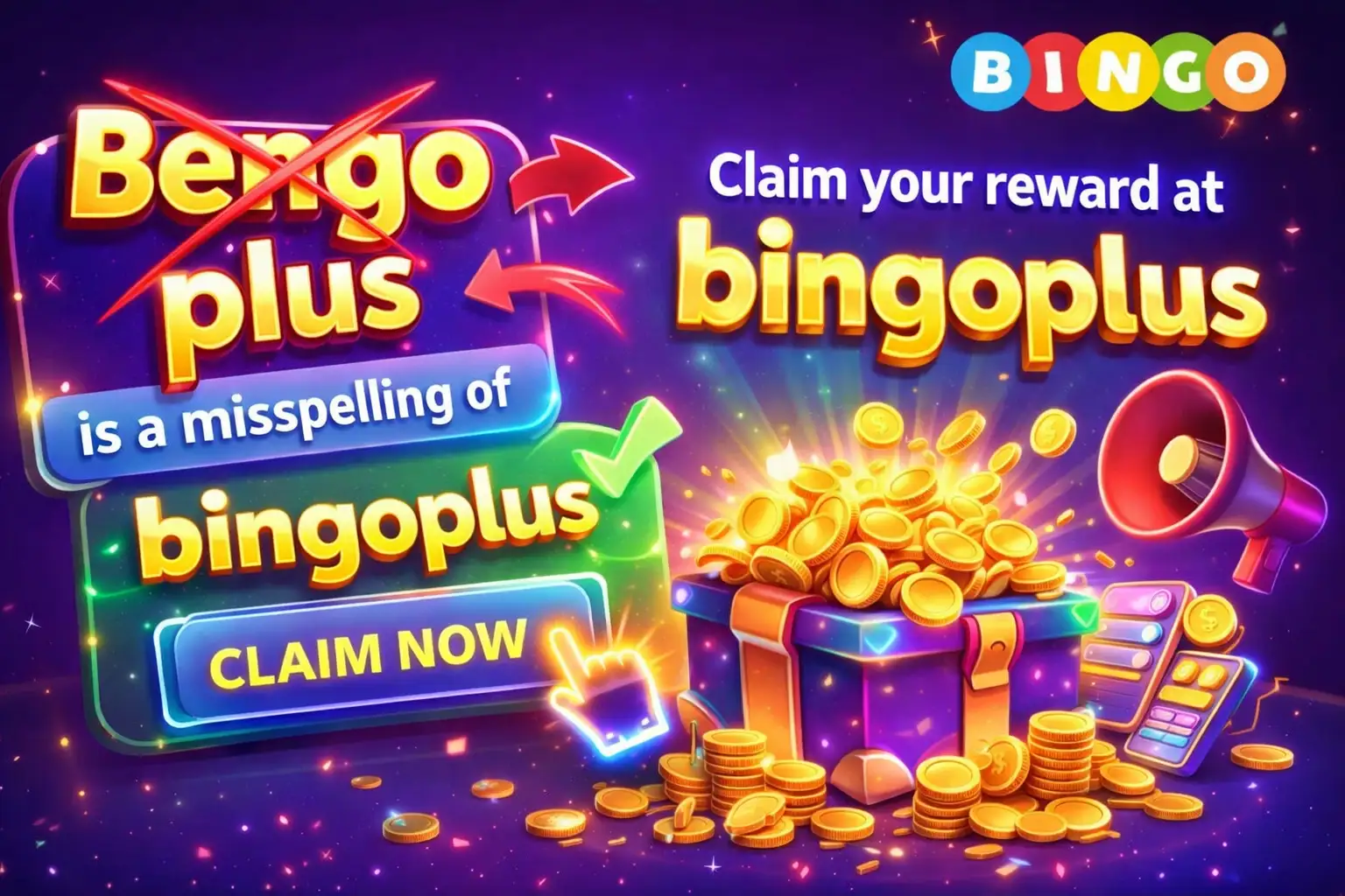 Bengo plus is a misspelling of bingoplus Claim your reward at bingoplus