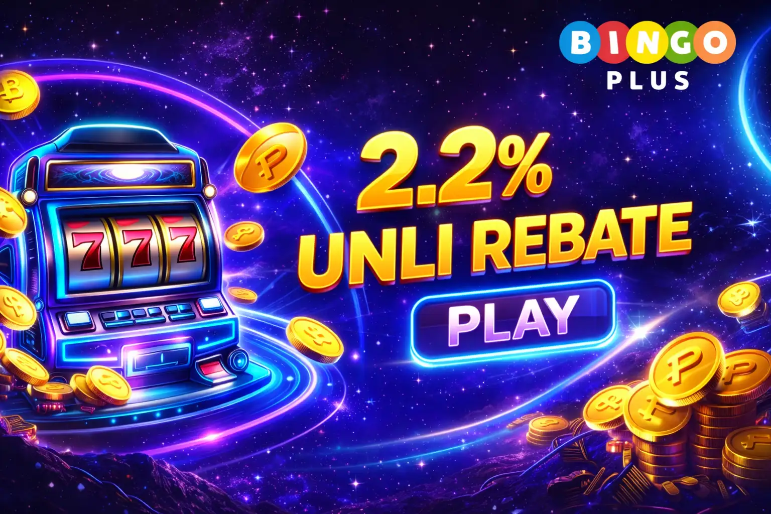 BingoPlus 2.2% UNLI REBATE PLAY