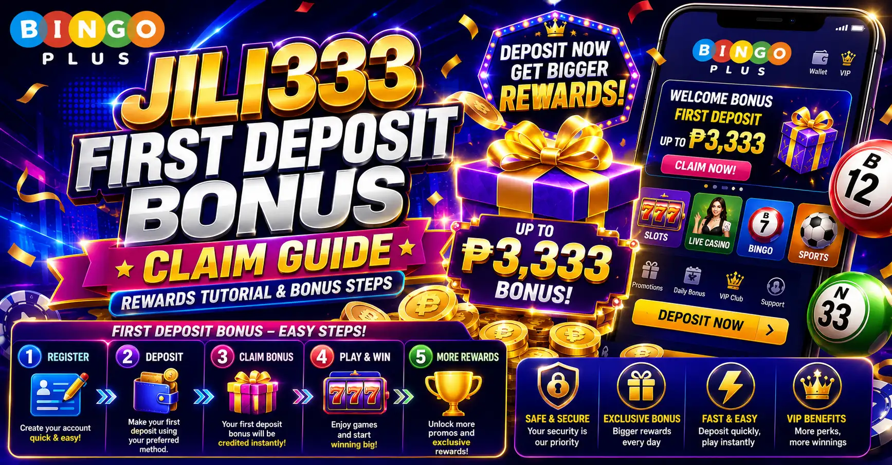 Jili333 First Deposit Bonus Claim Guide – Rewards Tutorial & Bonus Steps