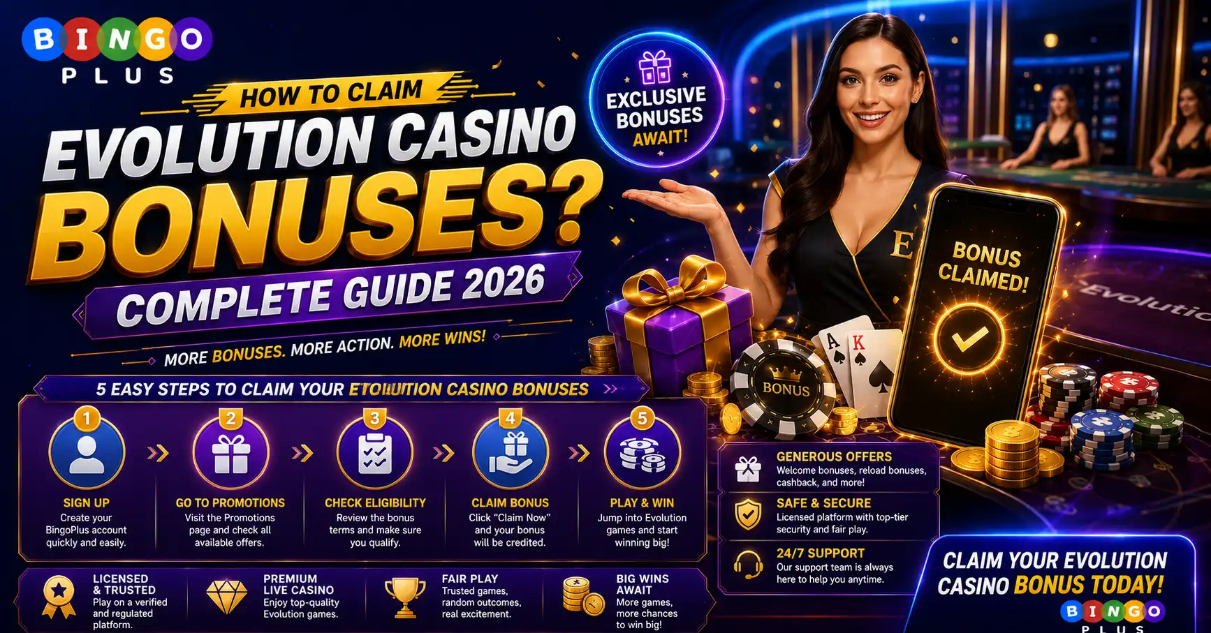 How to Claim Evolution Casino Bonuses Complete Guide 2026